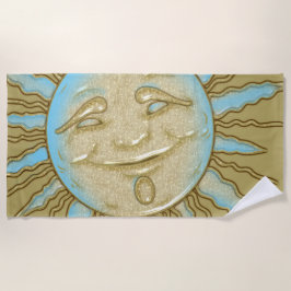 夏の笑顔の太陽 |ビーチタオル ビーチタオル