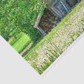 夏の納屋と丸太の積み重ね&ダンデリオンフィールド 薄葉紙 (詳細)