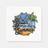 夏の紙ナプキンの方が人生だ スタンダードカクテルナプキン (正面)