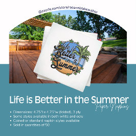 夏の紙ナプキンの方が人生だ スタンダードカクテルナプキン