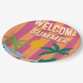 夏の紙プレート ペーパープレート (アングル)