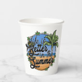 夏の紙杯 紙コップ (裏面)