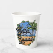 夏の紙杯 紙コップ (正面)