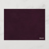 夏の素朴フローラの結婚バケットリストカード ポストカード (裏面)