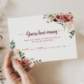 夏の素朴フローラはゲームカードの数を推測 名刺