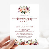 夏の素朴フローラ引っ越し祝いパーティーパーティー 招待状