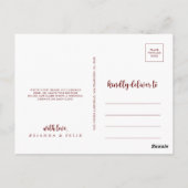 夏の素朴フローラ書道ありがとう ポストカード (裏面)