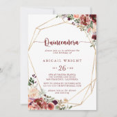 夏の素朴フローラ書道キンセアニラ 招待状 (正面)