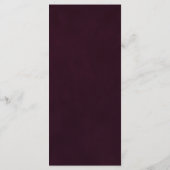 夏の素朴フローラ書道ディナーメニュー メニュー (裏面)