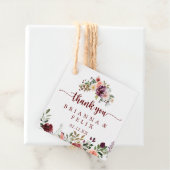 夏の素朴フローラ書道結婚式の引き出物ラベル フェイバータグ (インサイチュ)