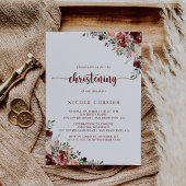 夏の素朴フローラ書道《キリスト教》洗礼式や命名式 招待状