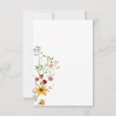 夏の素朴ワイルドフラワー&ひまわりディナー 出欠カード (裏面)