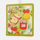 夏の素朴果物メリークリスマス セラミックオーナメント (左)