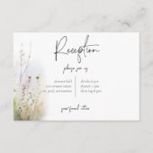 夏の素朴野草園披露宴 エンクロージャーカード (正面)