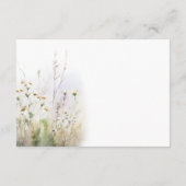 夏の素朴野草園披露宴 エンクロージャーカード (裏面)