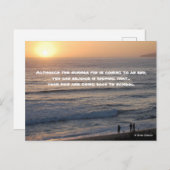 夏の終わりと子どもたちが学校に戻る ポストカード (正面/裏面)