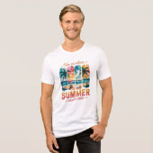 夏の終わりのない場所に連れて行く トライブレンドTシャツ (正面全面)