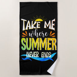 夏の終わりのない場所に連れて行け、夏の恋人 ビーチタオル