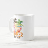 夏の終わりのない場所に連れて行け、夏の雰囲気 コーヒーマグカップ (正面左)