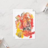 夏の終わりのグリーティングカード カード (正面/裏面インサイチュ)