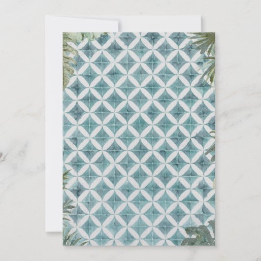 夏の終わりのプールパーティーのご招待 招待状 (裏面)