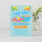 夏の終わりのプールパーティーの招待状 招待状 (スタンド正面)