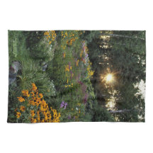 夏の終わりの太陽が庭園で