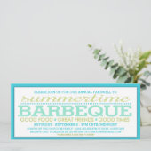 夏の終わりバーベキューパーティー 招待状 (スタンド正面)