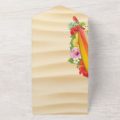 夏の終わりパーティー オールインワン招待状 (外側)