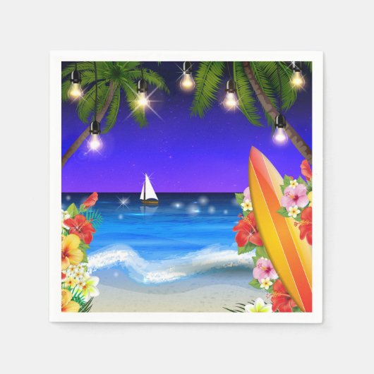 夏の終わり紙ナプキンス スタンダードカクテルナプキン (正面)