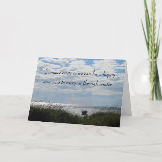 夏の終わり カード (正面)
