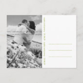 夏の結び付き愛の木の日付はがきを保存 案内ポストカード (裏面)