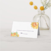 夏の結婚ひまわり座席表 プレイスカード (正面)