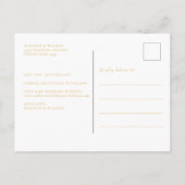 夏の結婚オレンジの柑橘類 案内ポストカード (裏面)