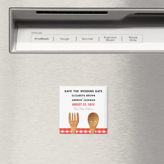 夏の結婚式の日付を保存 マグネット (インサイチュ (食洗機))
