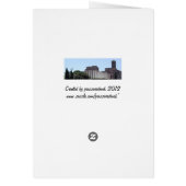 夏の結婚式の花の組合せのブランクのすべての行事カード (裏面)