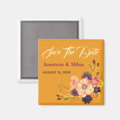 夏の結婚式保存日付招待状磁石 マグネット (正面/裏面)