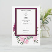 夏の結婚式招待状 招待状 (スタンド正面)