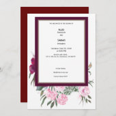 夏の結婚式招待状 招待状 (正面/裏面)