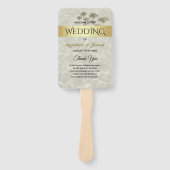 夏の結婚式 プログラム ハンドファン (正面)