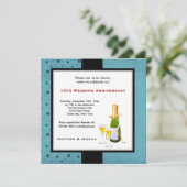 夏の結婚記念日 招待状 (スタンド正面)