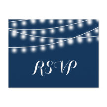 夏の結婚String Lights RSVP