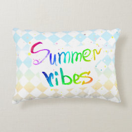 夏の絵を描芸術的クリエイティブ枕 アクセントクッション