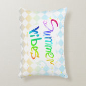 夏の絵を描芸術的クリエイティブ枕 アクセントクッション (正面(垂直))