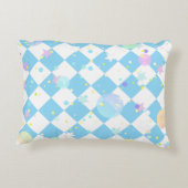 夏の絵を描芸術的クリエイティブ枕 アクセントクッション (裏面)