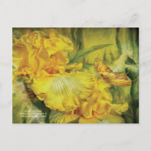 夏の絵葉書の女神 ポストカード (正面)