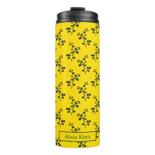 夏の継ぎ目のない晴れた小枝 タンブラー (正面)