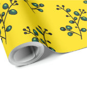 夏の継ぎ目のない晴れた小枝 ラッピングペーパー (ロールコーナー)