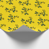 夏の継ぎ目のない晴れた小枝 ラッピングペーパー (角)