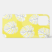 夏の継ぎ目のない模様（白い様式のもの） Case-Mate iPhoneケース (裏面 (横))